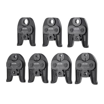 7PCS Pressing Jaws 1/4" to 1-1/8" for RLS Copper Pipes, Compatible with Standard Press Tools, Suitable for High Pressure HVAC/R Applications - with Case