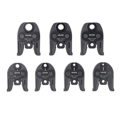 7PCS Pressing Jaws 1/4" to 1-1/8" for RLS Copper Pipes, Compatible with Standard Press Tools, Suitable for High Pressure HVAC/R Applications - with Case