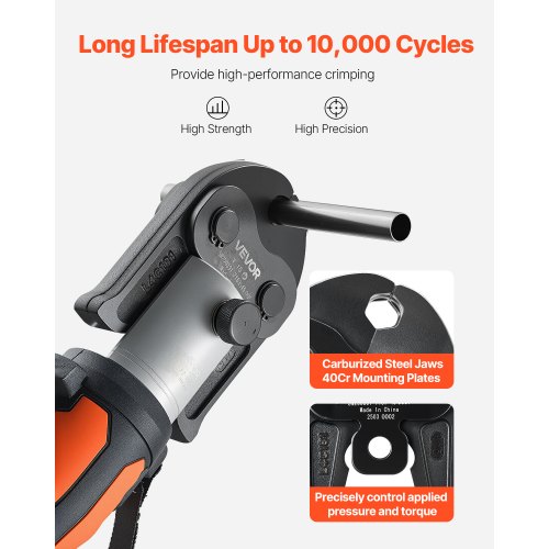 V15 Pressback, 15 mm pressback för V-formade rostfria stålrör, höghållfasta pressbackar i karburerat stål, kompatibel med standardpressverktyg |  EU