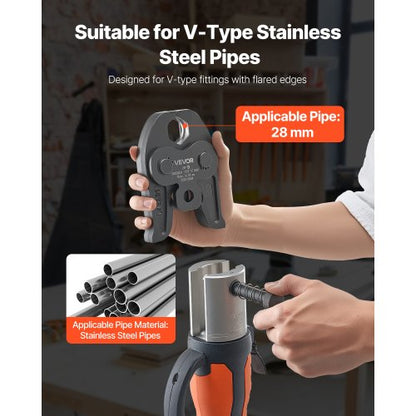 V28 Pressback 28mm Pressback Lämplig för V-formade rostfria stålrör