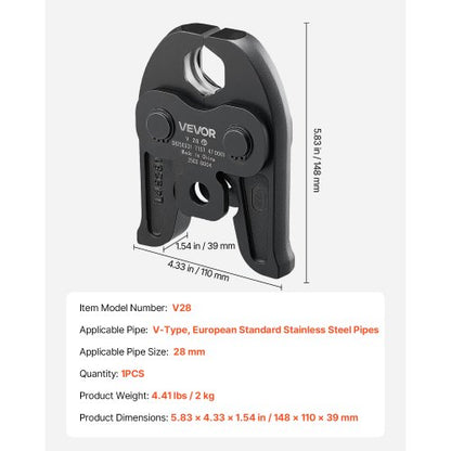 V28 Pressback 28mm Pressback Lämplig för V-formade rostfria stålrör
