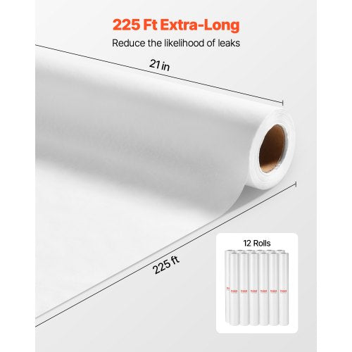 Medizinisches Untersuchungstischpapier, 21" x 225ft, Einwegrollen mit glattem Barriereschutz | EU