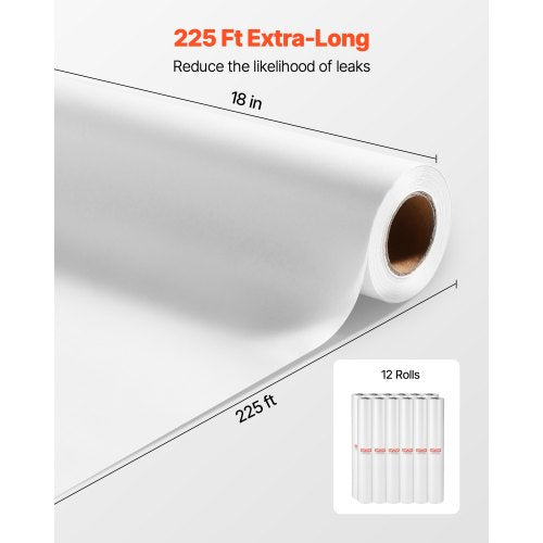 Medizinisches Untersuchungstischpapier, 18" x 225ft, Einwegrollen mit glattem Barriereschutz | EU
