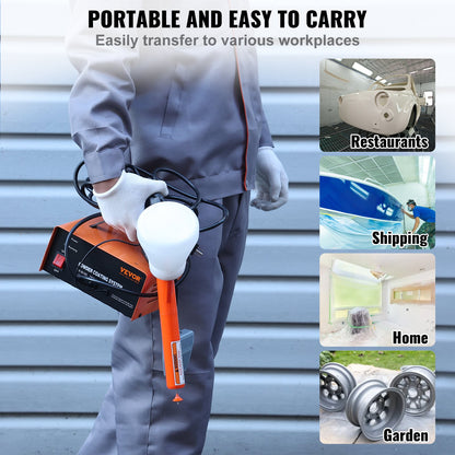 Pulverlackeringssystem, 50 KV elektrostatisk uteffekt pulverlackeringssats med sprutpistol, fotkontakt, munstycken och pulverkoppar, pulverlackeringsutrustning för gör-det-själv och kommersiell produktion