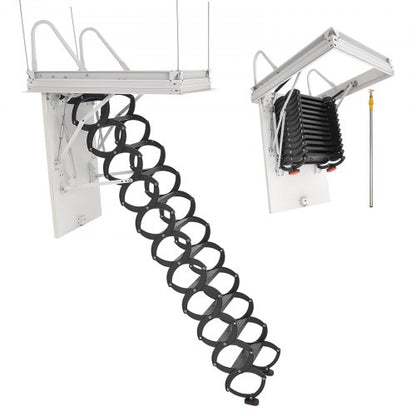 steel attic ladder, ceiling-mounted attic ladder for 2.4-2.7 meters in ceiling