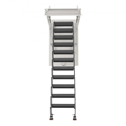 steel attic ladder, ceiling-mounted attic ladder for 2.4-2.7 meters in ceiling