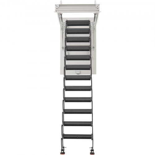 steel attic ladder, ceiling-mounted attic ladder for 2.7-3.2 meters in ceiling