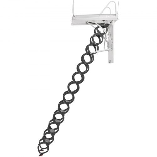 steel attic ladder, ceiling-mounted attic ladder for 3.2 - 3.4 meters in ceiling