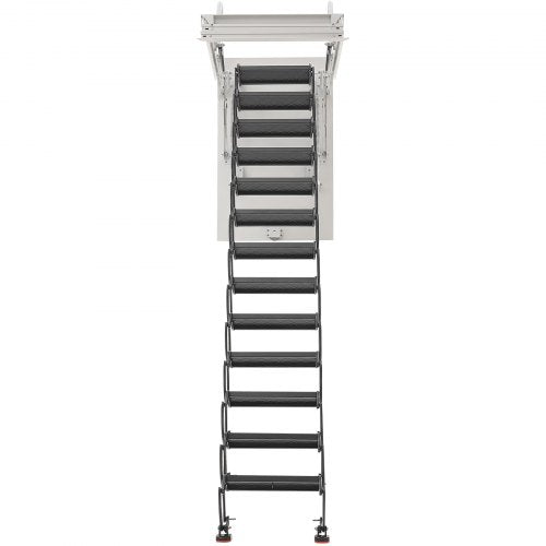 steel attic ladder, ceiling-mounted attic ladder for 3.2 - 3.4 meters in ceiling