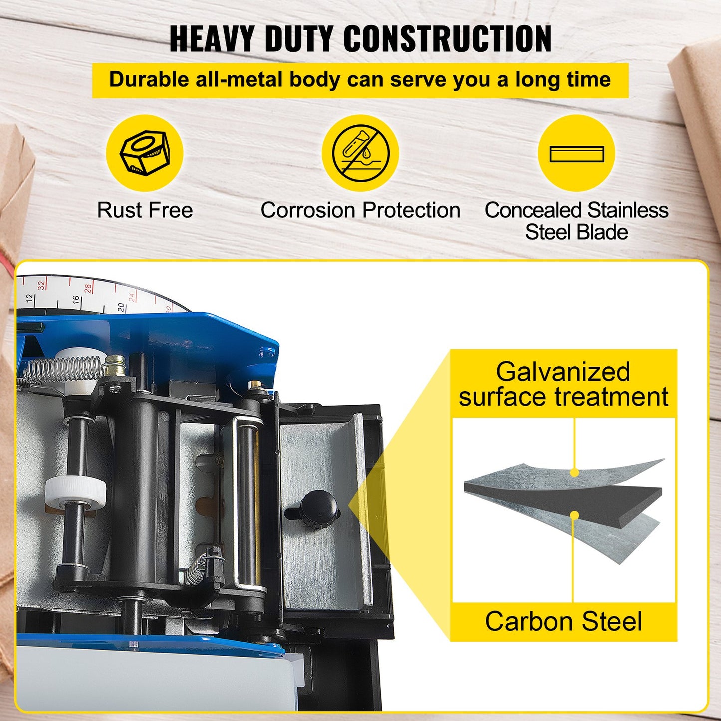 Water-Activated Tape Dispenser, Maximum 39.4\" x 3.94\" Tape, Adjustable Length, Width & Water Level, Manual Tape Dispenser with Water Brush, Carton Packaging for Express Box, Gift Box