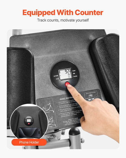 AB Träningsmaskin Utrustning Hem Gym Core Magtränare Justerbara