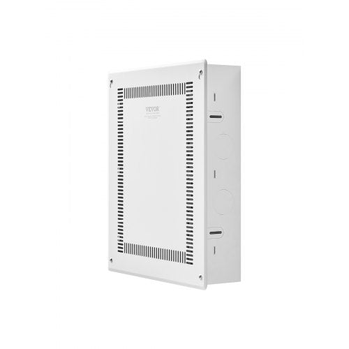 Structured Media Enclosure, 17-Inch, Recessed in-Wall Media Box with Cover, Wall-Mount Cable Management Box Kit, Structured Wiring Multi-Media Cabinet, Cold-Rolled Steel, for TV Home Theater