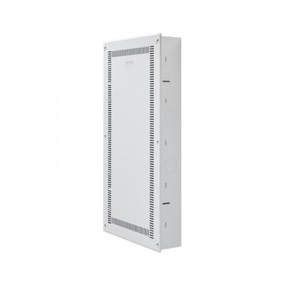 Structured Media Enclosure, 28-Inch, Recessed in-Wall Media Box with Cover, Wall-Mount Cable Management Box Kit, Structured Wiring Multi-Media Cabinet, Cold-Rolled Steel, for TV Home Theater