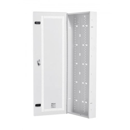 Media Enclosure, 42-Inch, Structured Media Center with Vented Hinged Door, Cable Management Box, Structured Wiring Multi-Media Cabinet, Recessed Electrical Media Box, for Network Distribution