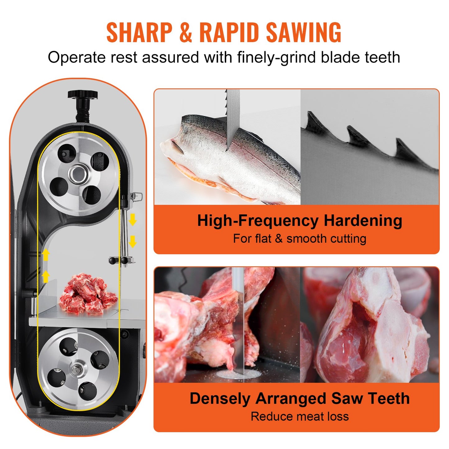 Bandsågblad för skärning av köttben 65
