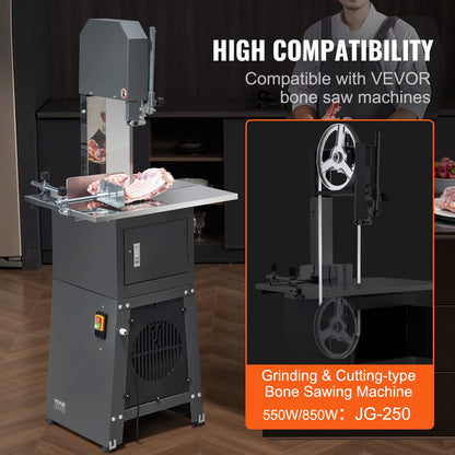 Band Saw Blade for Cutting Meat Bone 82.3"x0.63"x0.02" Carbon Steel 5 PCS