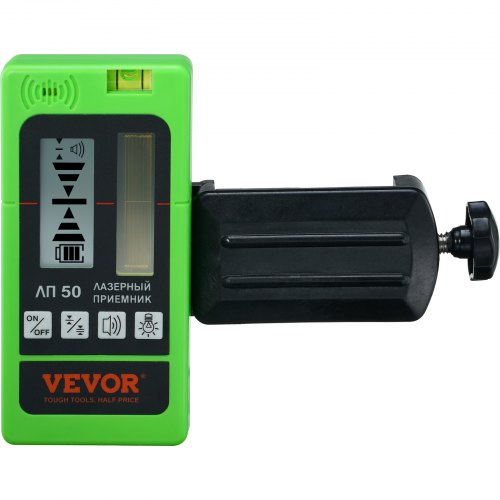 Laser Receiver, 197 ft Working Range, Green Laser and Red Beam Detector for Pulsing Line Lasers, Customizable Speaker & Dual LCD Display & Built-In Bubble Level with Clamp for Laser Level Ebay美