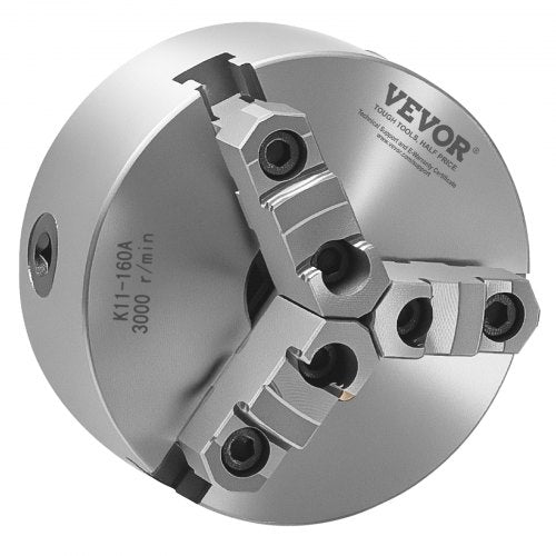 6 in 3-jaw self-centering lathe chuck 1 1/2 in-8 threaded support plate | EU