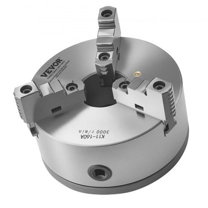 6 in 3-jaw self-centering lathe chuck 1 1/2 in-8 threaded support plate | EU