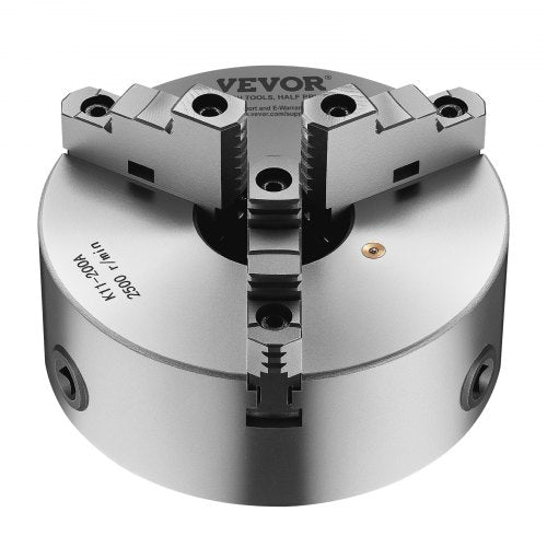 8 in 3-jaw self-centering lathe chuck 2 1/4 in-8 threaded support plate | EU