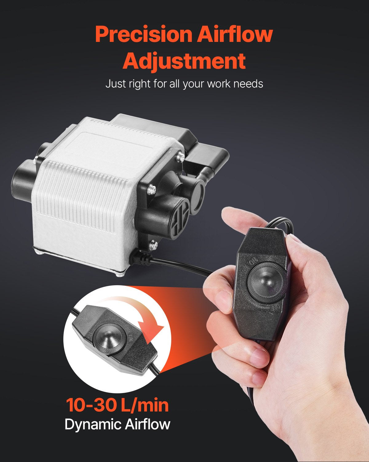 Air Assist justerbar 30 l/min luftpumpsats för lasergravör och skärare