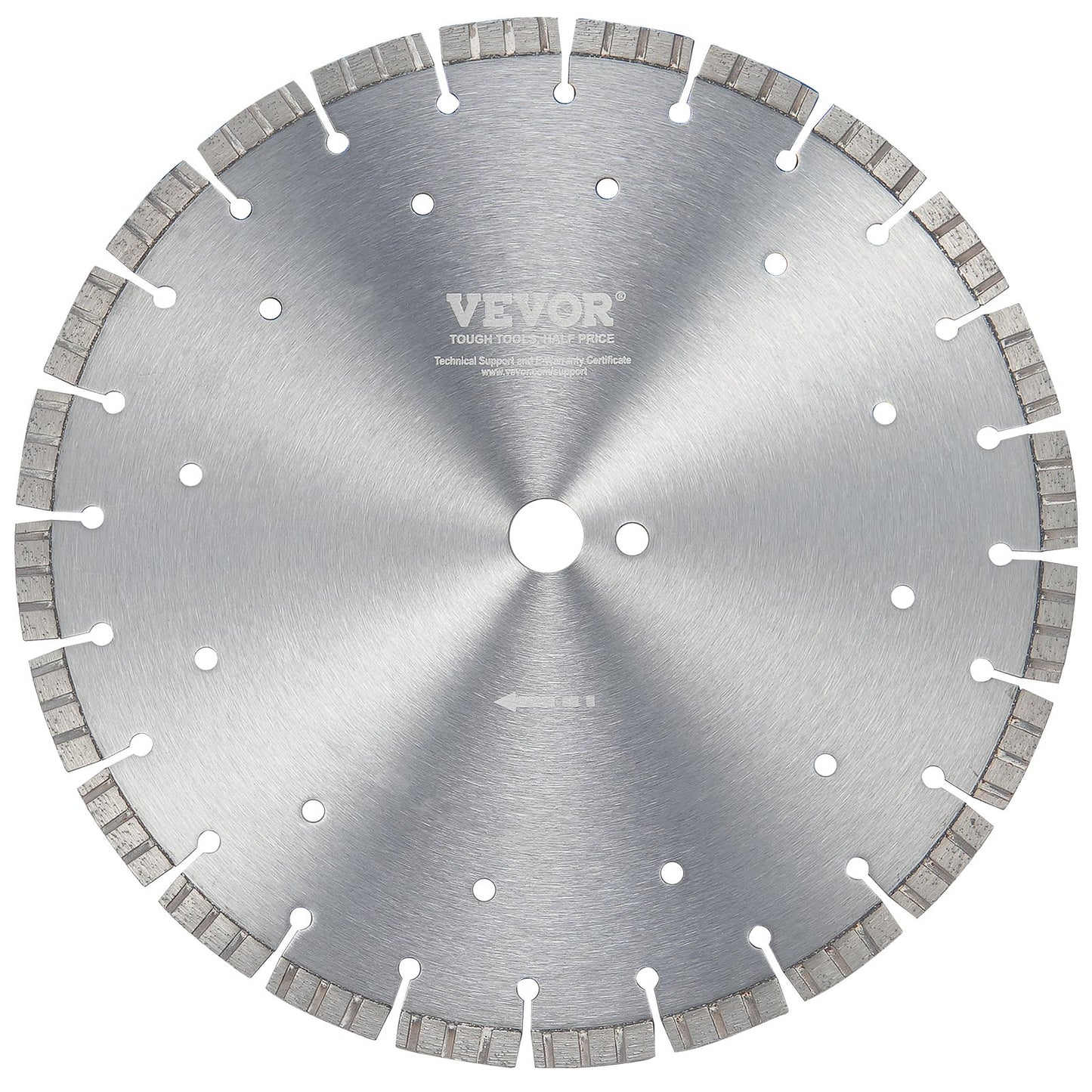 Diamond Blade 12 Inch Concrete Saw Blade Wet or Dry 0.47 Inch Wavy Teeth