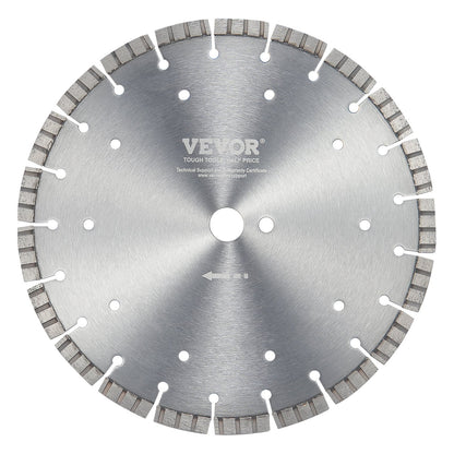 Diamond Blade 12 Inch Concrete Saw Blade Wet or Dry 0.47 Inch Wavy Teeth