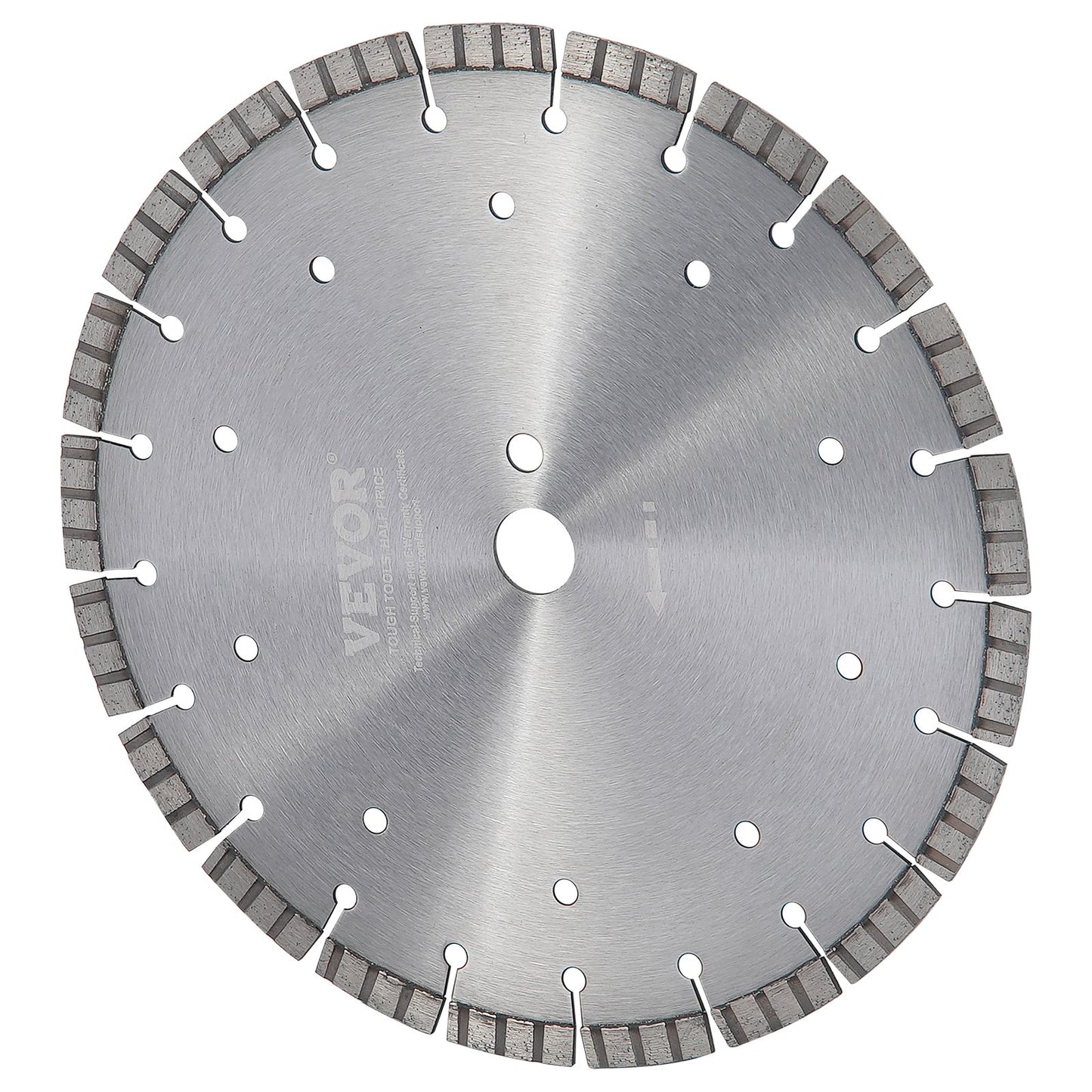 Diamond Blade 12 Inch Concrete Saw Blade Wet or Dry 0.47 Inch Wavy Teeth