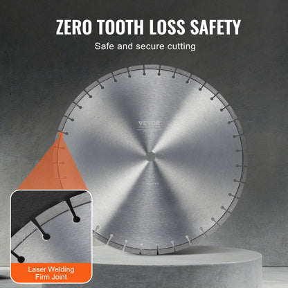 Diamantblad 16 tums betongsågblad våta eller torra 0,47 tum platta tänder