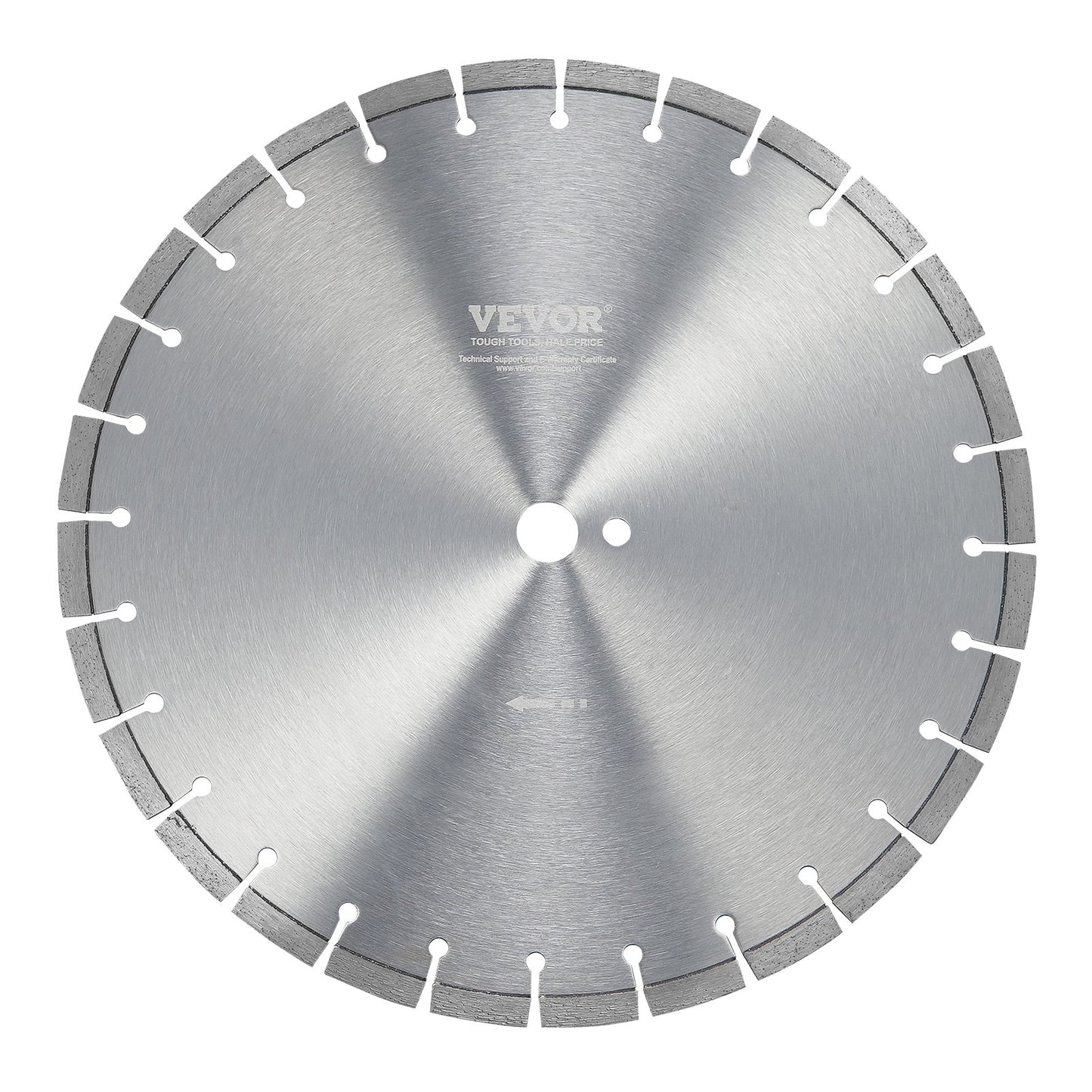 Diamantblad 16 tums betongsågblad våta eller torra 0,47 tum platta tänder