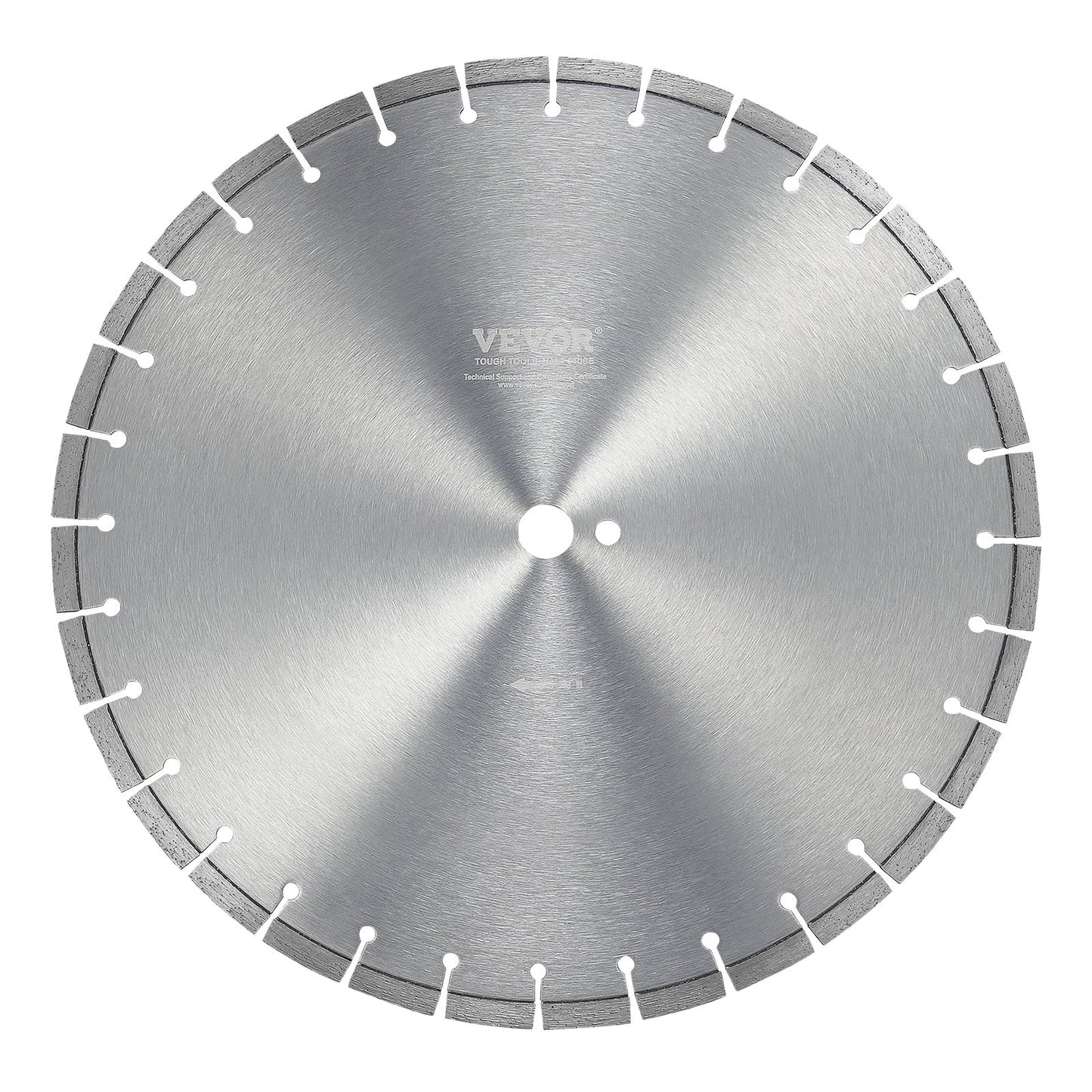 Diamantklinge, 18 Zoll, Betonsägeblatt, nass oder trocken, 0,47 Zoll, flache Zähne