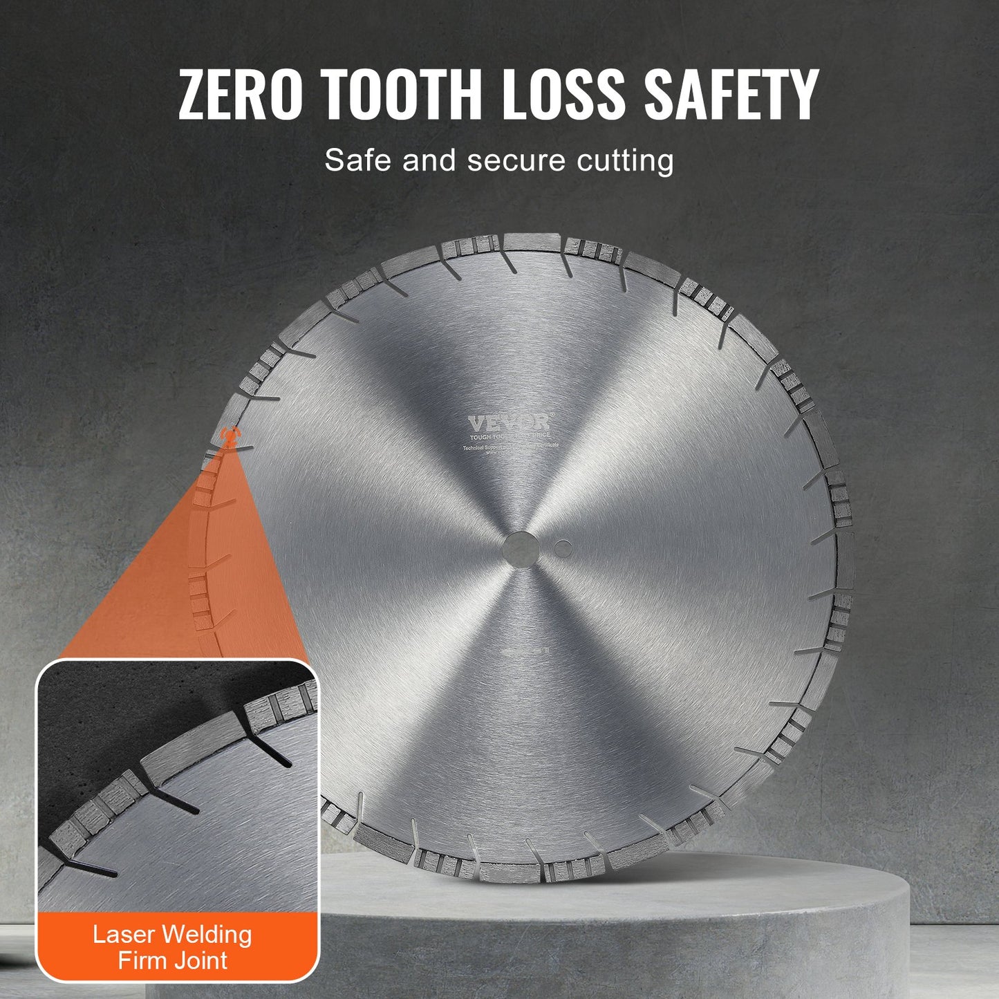 Diamantklinge 18 Zoll Betonsägeblatt Nass oder Trocken 0,47 Zoll Schrägzähne