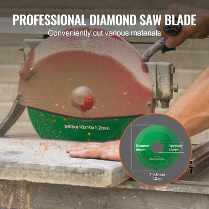 Core Drill Bit, 2" Wet Diamond Core Drill Bits, 14" Drilling Depth Concrete Core Drill Bit with Saw Blade, 1-1/4"-7 Inner Thread, Laser Welding, Diamond Wet Coring Bit for Concrete Brick