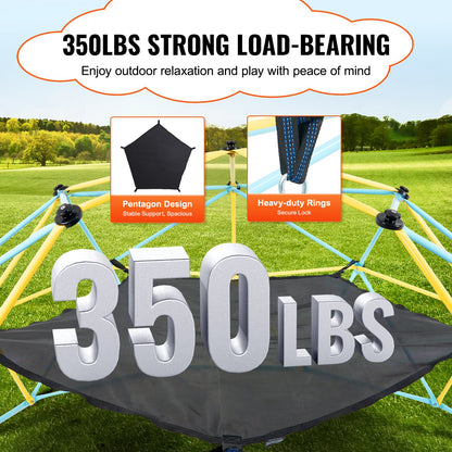 Dome Climber Hängematte, Kletterkuppel-Zubehör, Kletterkuppel-Hängematte. Geeignet für 10 Fuß Kuppelklettern, Tragkraft 350 Pfund, Pentagon Jungle Gym Hängematte für den Außenbereich (nur Hängematte)