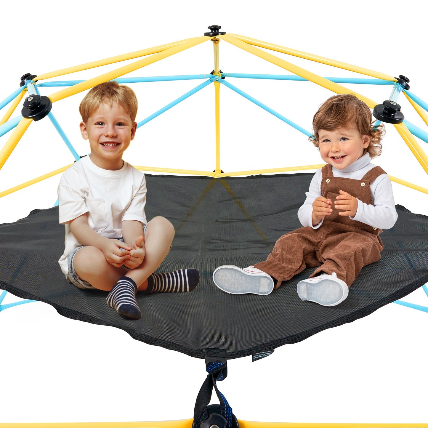 Dome Climber Hängematte, Kletterkuppel-Zubehör, Kletterkuppel-Hängematte. Geeignet für 10 Fuß Kuppelklettern, Tragkraft 350 Pfund, Pentagon Jungle Gym Hängematte für den Außenbereich (nur Hängematte)