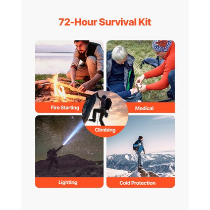 Survival Kit Erste Hilfe 250 Stück Notfall Medizinische Trauma Tasche für Camping