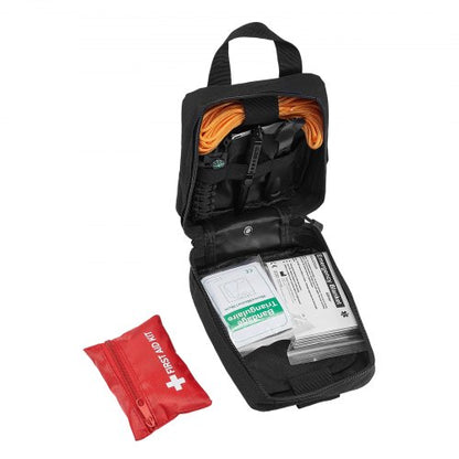 Survival Kit Erste Hilfe 250 Stück Notfall Medizinische Trauma Tasche für Camping