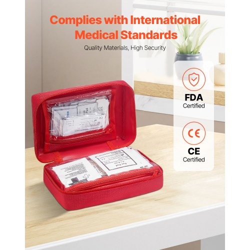 Första hjälpen-kit 500 delar Stor överlevnadsväska Akutmedicinsk utrustning