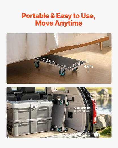 Furniture Dolly 551 lbs Furniture Moving Dollies with 4 TPR Silent Wheels