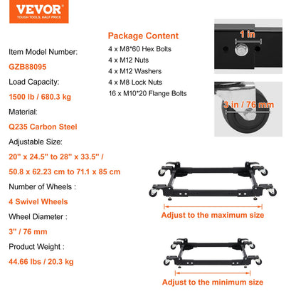 Mobiler Hochleistungs-Universalständer mit 1500 lb Tragkraft für Werkzeugmaschinen