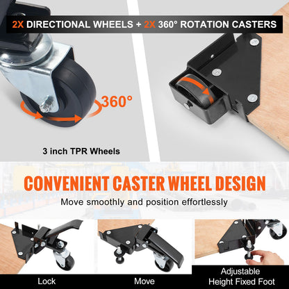 Mobiler Basis-Hochleistungs-Universalständer, 400 lbs Kapazität für Werkzeugmaschinen