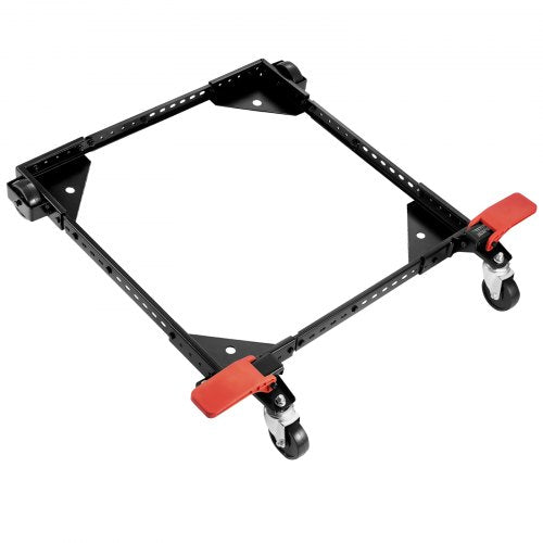Mobile Base, 500 lbs Weight Capacity, Adjustable from 12" x 12" to 36" x 36", Heavy Duty Universal Mobile Base Stand with Swivel Wheels, for Woodworking Equipment, Bandsaw, Power Tools, Machines