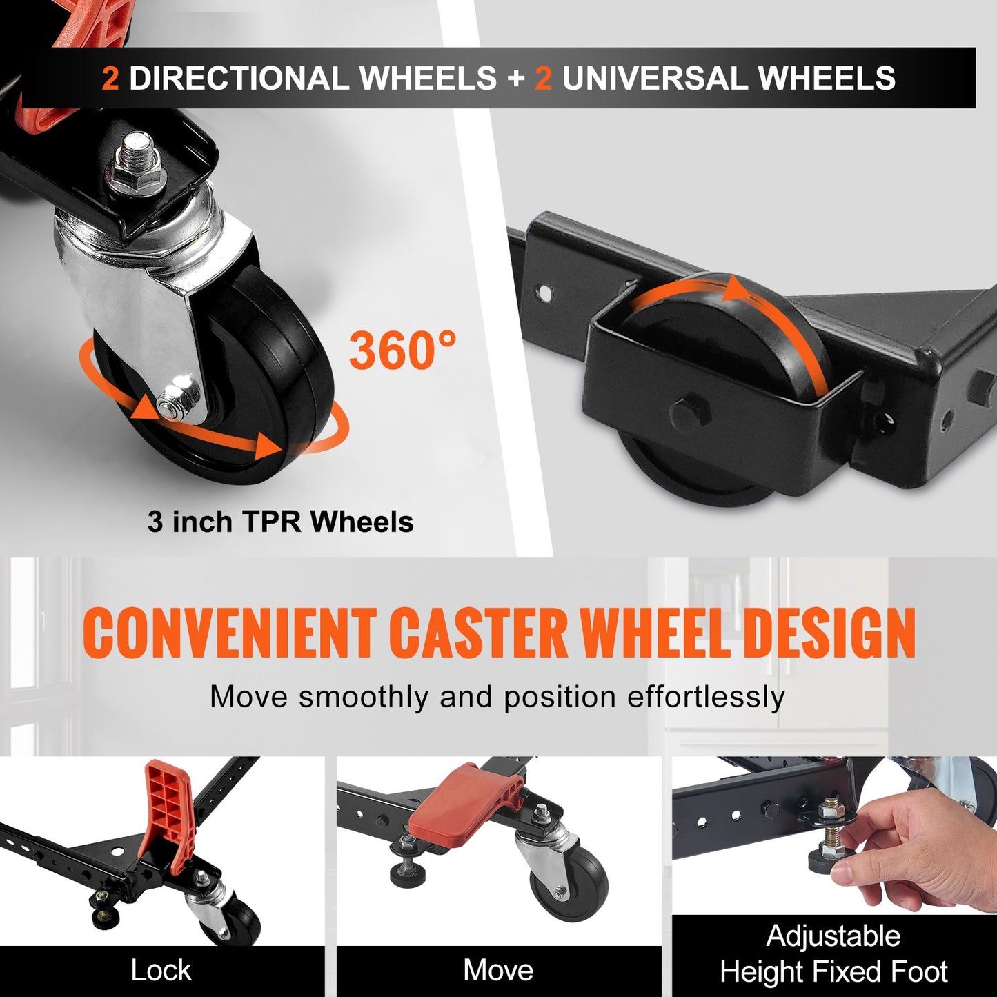 Mobiler Hochleistungs-Universalständer mit 500 lbs Kapazität für Werkzeugmaschinen