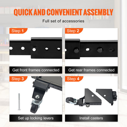 Mobiler Hochleistungs-Universalständer mit 500 lbs Kapazität für Werkzeugmaschinen