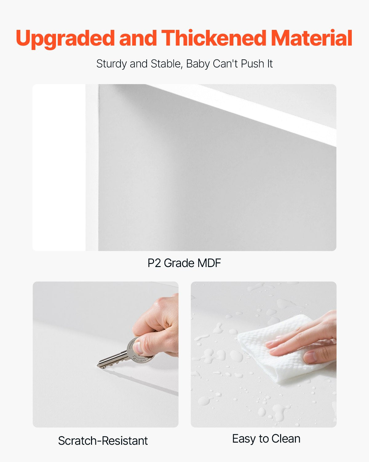 Kids Toy Storage and Bookshelf, 4-Tier Large Toy Storage Organizer with 8 Flexible Plastic Bins, Kids Cubby Cabinet with Bookshelf for Study Room, Bedroom, Playroom, Classroom, Nursery, White