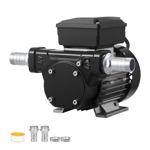 Oil Transfer Pump 110V, 16 GPM 60 L/min, AC Electric Fuel Transfer Pump for Diesel Kerosene Biodiesel, 8 ft/2.4 m Max Suction Lift, 45 ft/13.7 m Max Lift, for Vehicles, Construction Sites, Farms