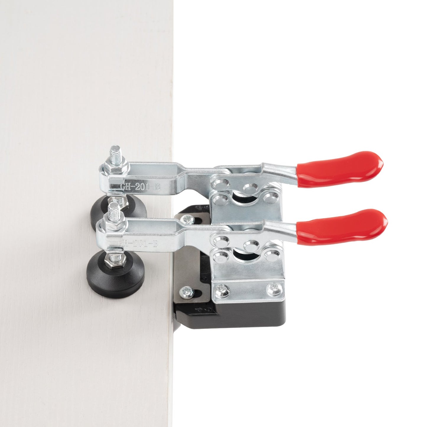 35 mm Vorrichtung für versteckte Türscharniere, Vorrichtung für Schrankscharniere aus Aluminiumlegierung, Bohrvorrichtung für präzise Verriegelung mit Doppelklemme und Zubehör, Holzbearbeitungswerkzeuge für die Montage von Türen und Schrankscharnieren