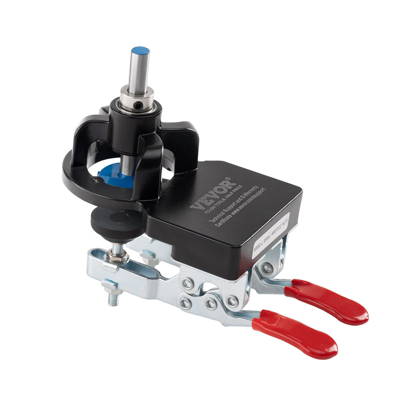 35 mm Vorrichtung für versteckte Türscharniere, Vorrichtung für Schrankscharniere aus Aluminiumlegierung, Bohrvorrichtung für präzise Verriegelung mit Doppelklemme und Zubehör, Holzbearbeitungswerkzeuge für die Montage von Türen und Schrankscharnieren