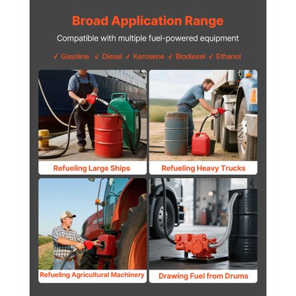 Bränsleöverföringspump 230V, 20 GPM 76 L/min, AC elektrisk oljeöverföringspump, med mätare, automatiskt avstängande bränslemunstycke och utloppsslang, högt flöde för bensin, diesel, fotogen, biodiesel, etanol |  EU