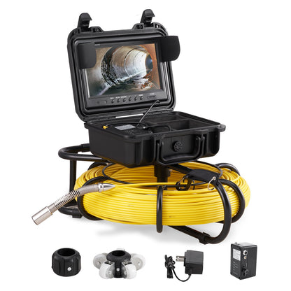 Sewer Camera Pipe Inspection Camera 9 Inch 720p Screen Pipe Camera 393 Feet
